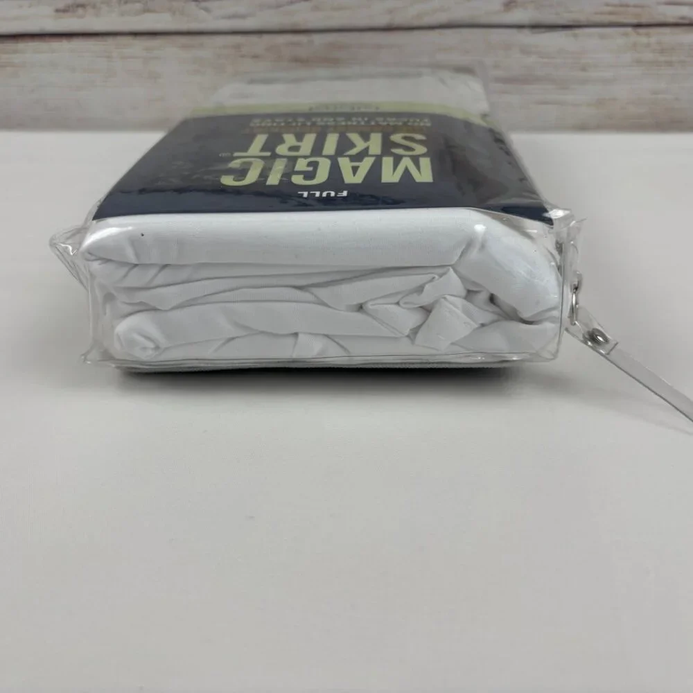 Magic Skirt Full Size Mattress BedSkirt Tailored No Mattress Lift 15